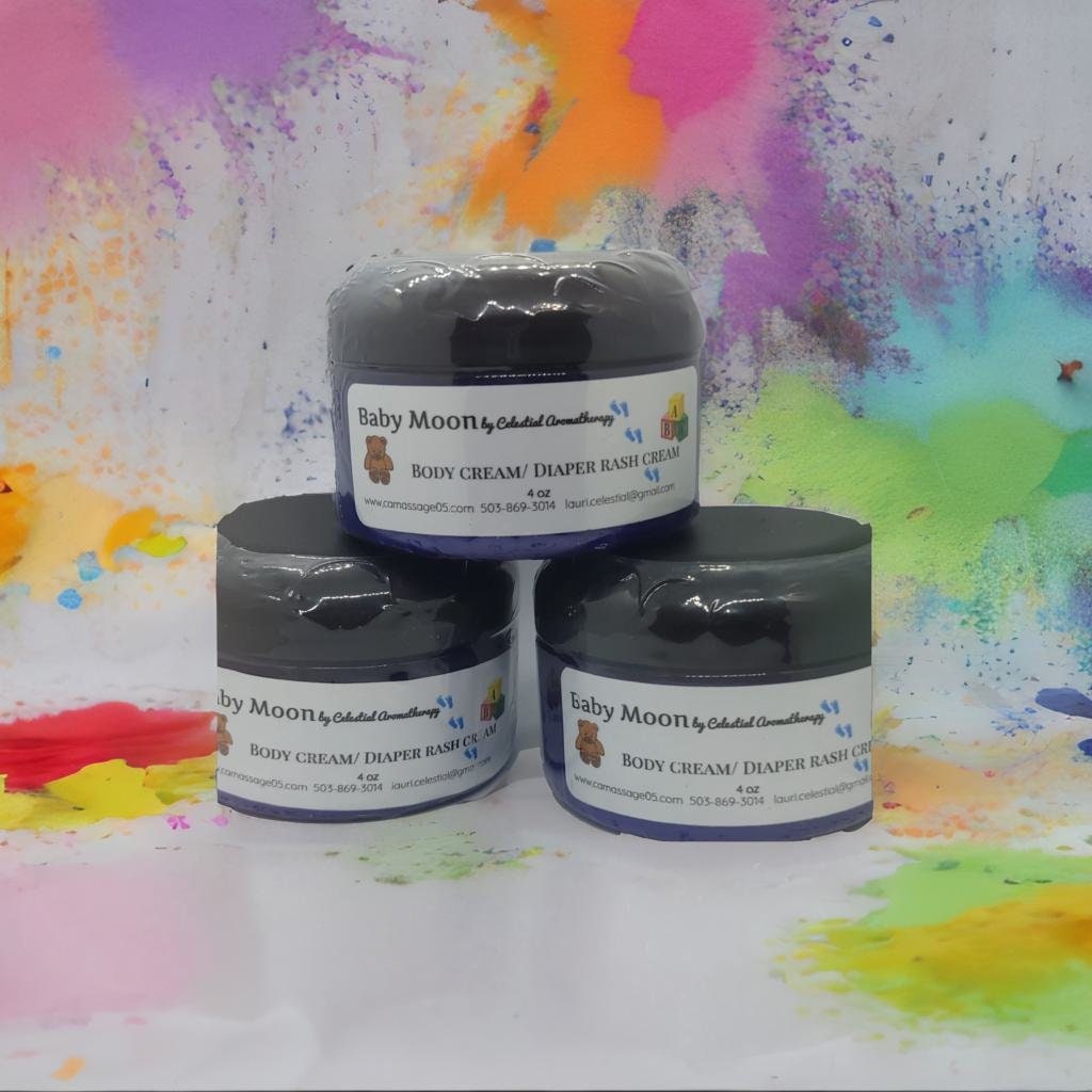 Handcrafted Baby Cream, Lavender Chamomile, Vegan Base