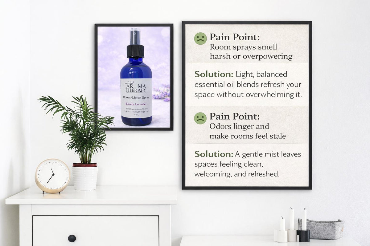 Vegan Room & Linen Spray – Fabric, Pillow & Car Freshener