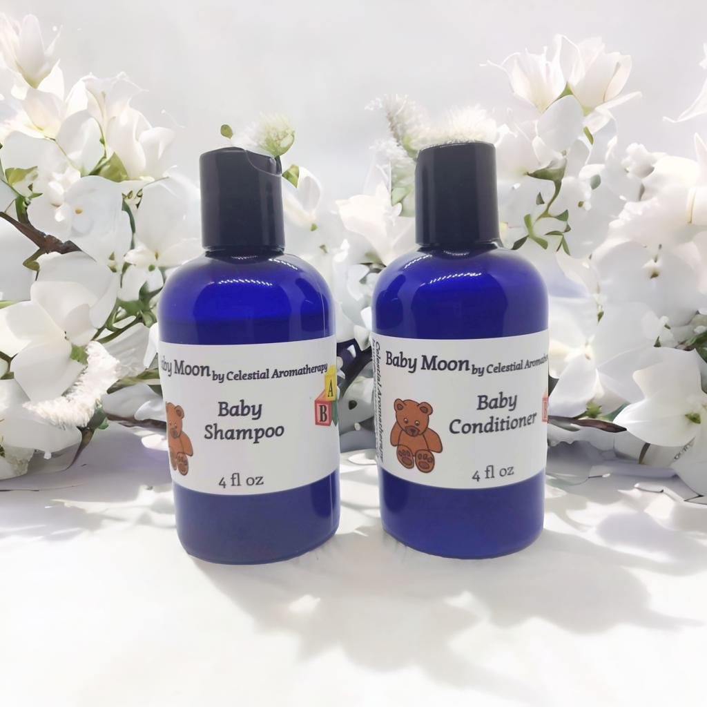 Baby Moon Lavender + Chamomile – Vegan Baby Shampoo & Conditioner Set