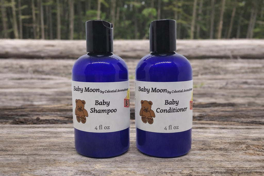 Baby Moon Lavender + Chamomile – Vegan Baby Shampoo & Conditioner Set
