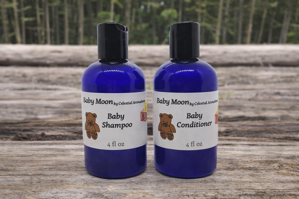 Baby Moon Lavender + Chamomile – Vegan Baby Shampoo & Conditioner Set