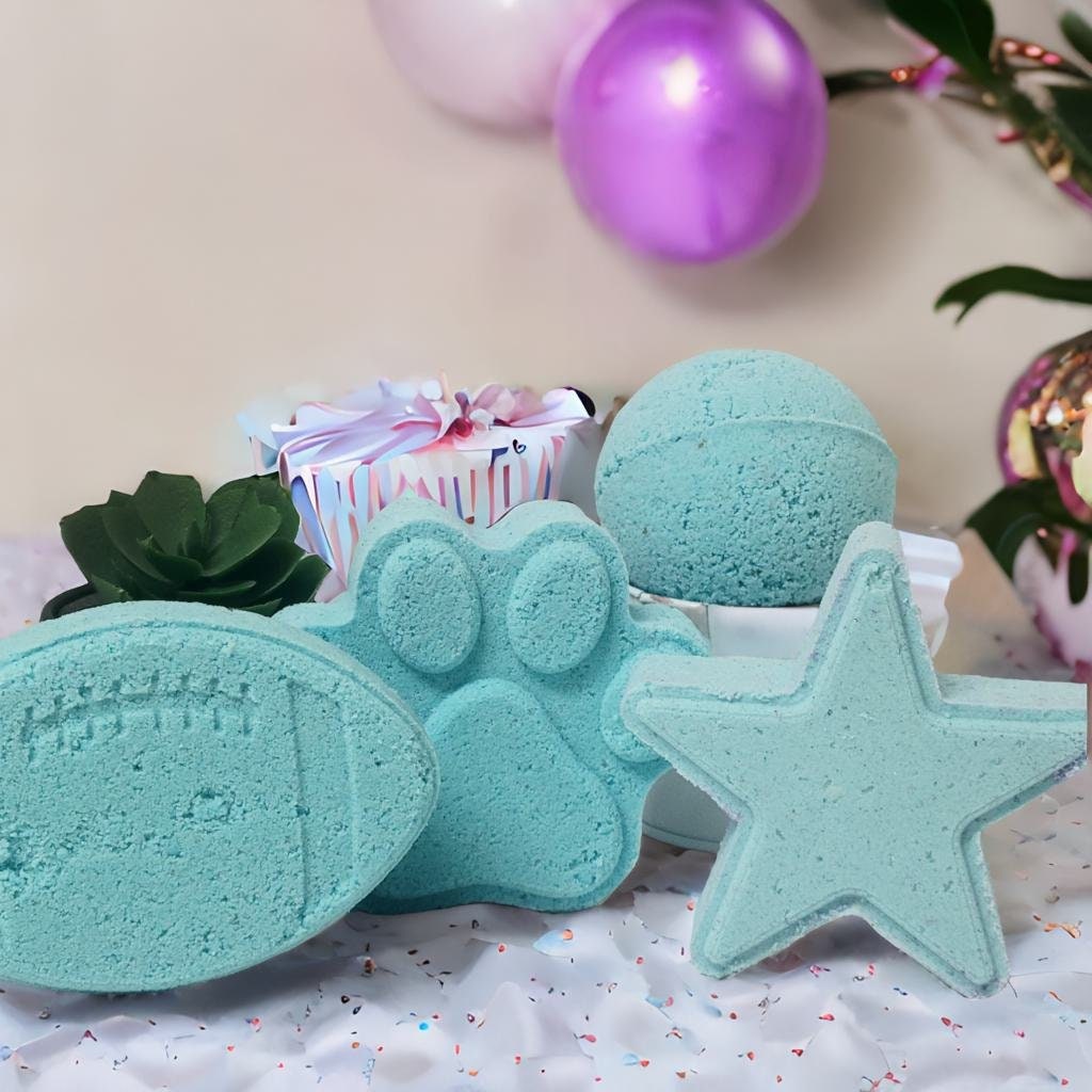 Handcrafted 3D Vegan Bath Bombs – Fun Shapes for All Ages