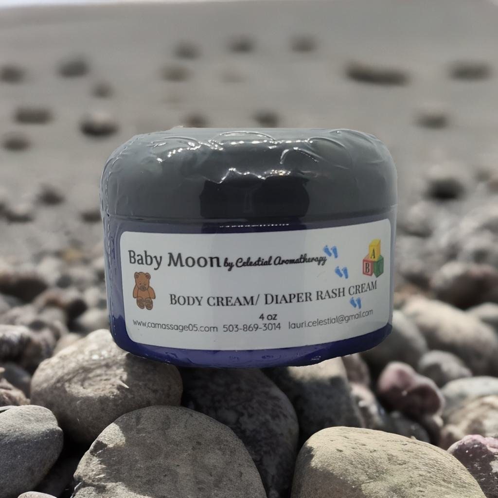 Handcrafted Baby Cream, Lavender Chamomile, Vegan Base