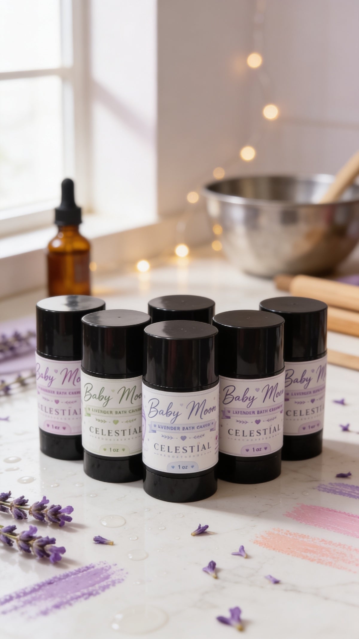 Baby Moon Lavender Bath Crayons